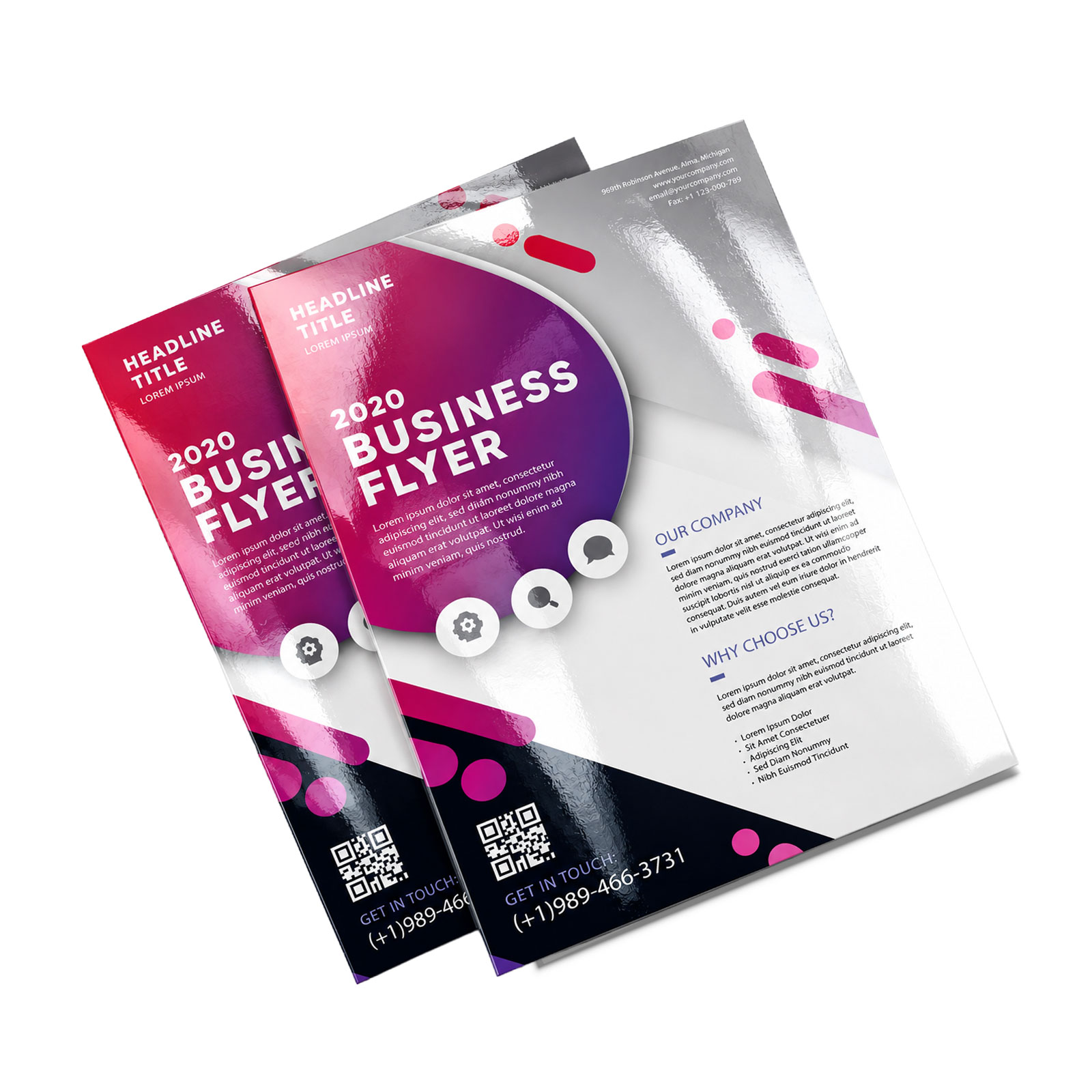 Glossy Flyer Printing Services