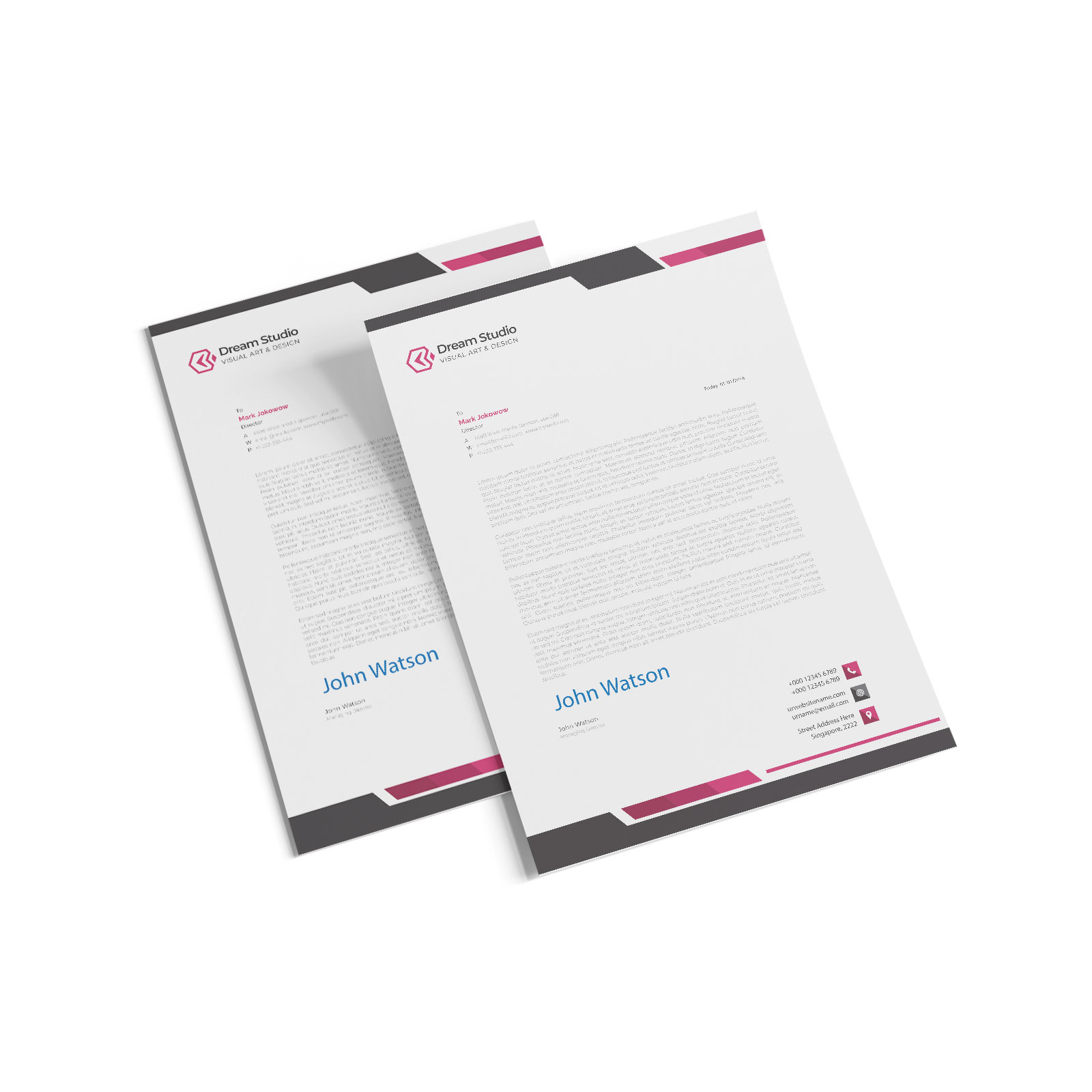 60lb Uncoated Letterhead Printing