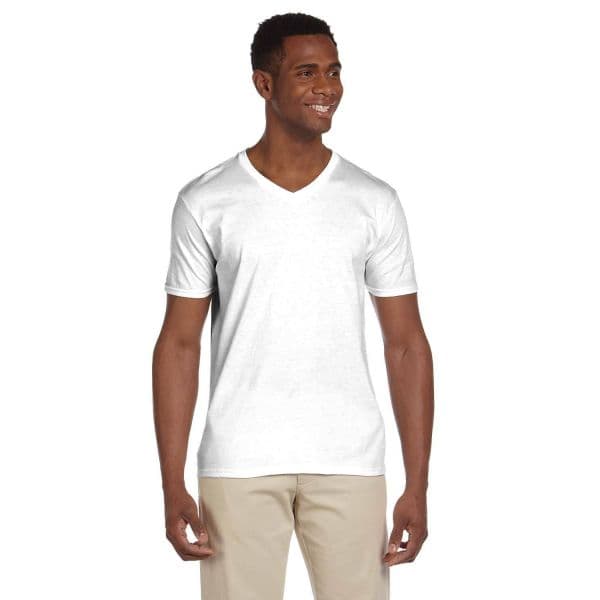 Custom Print V-Neck Gildan T-Shirts