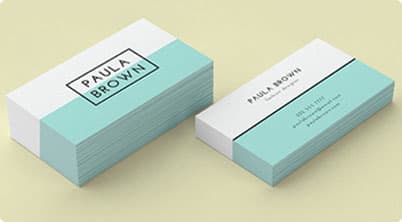 Uncoated Folded Business Cards