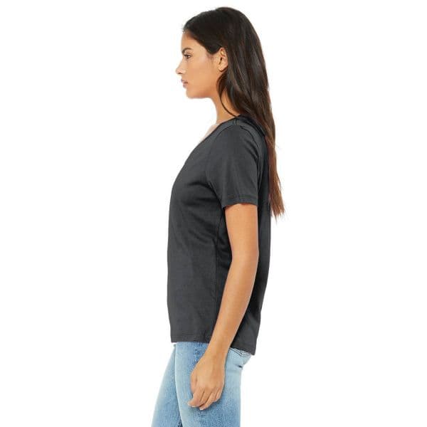 Custom Print Bella + Canvas V-Neck T-Shirts for Women