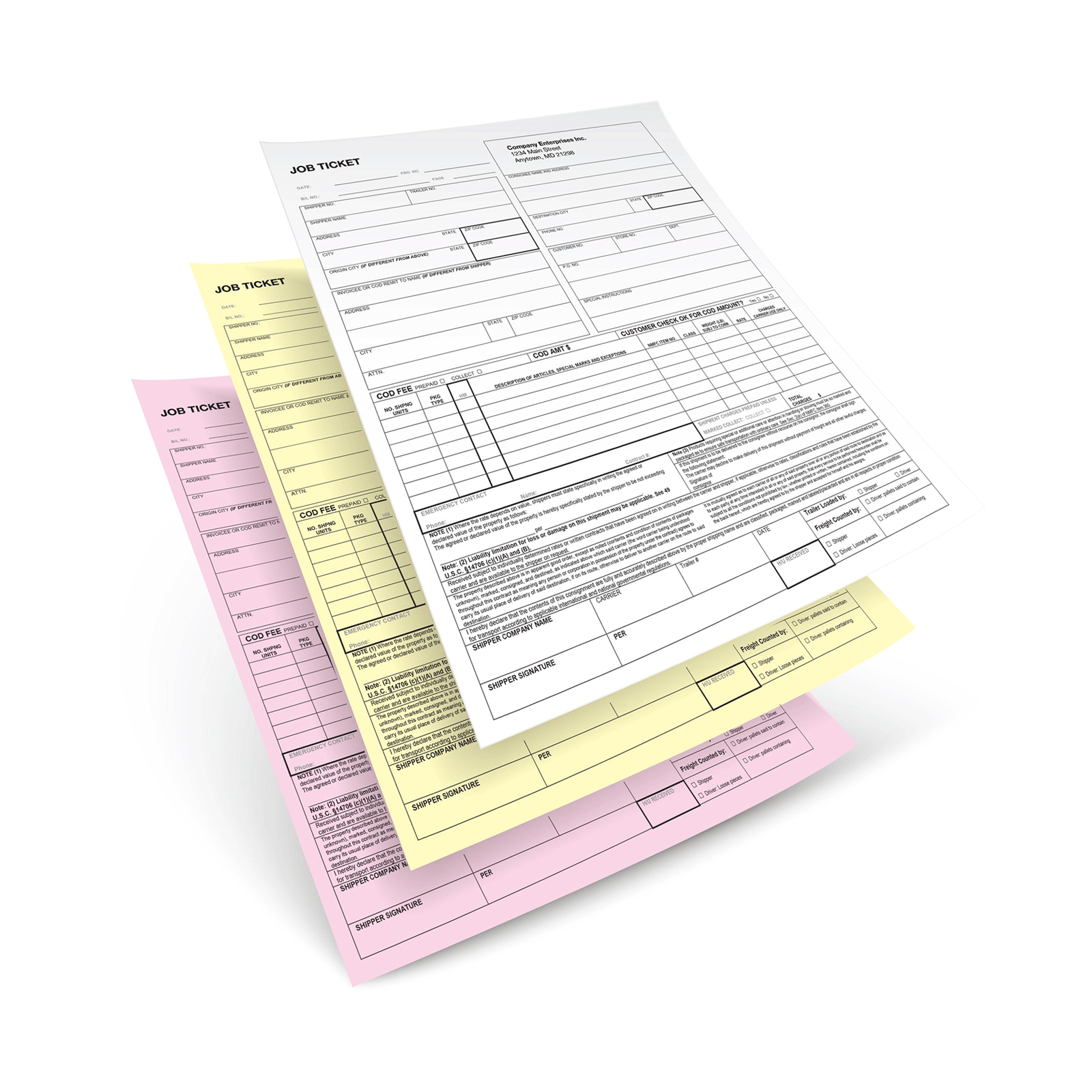 3-Part NCR Form Printing Services | Wholesale Trade