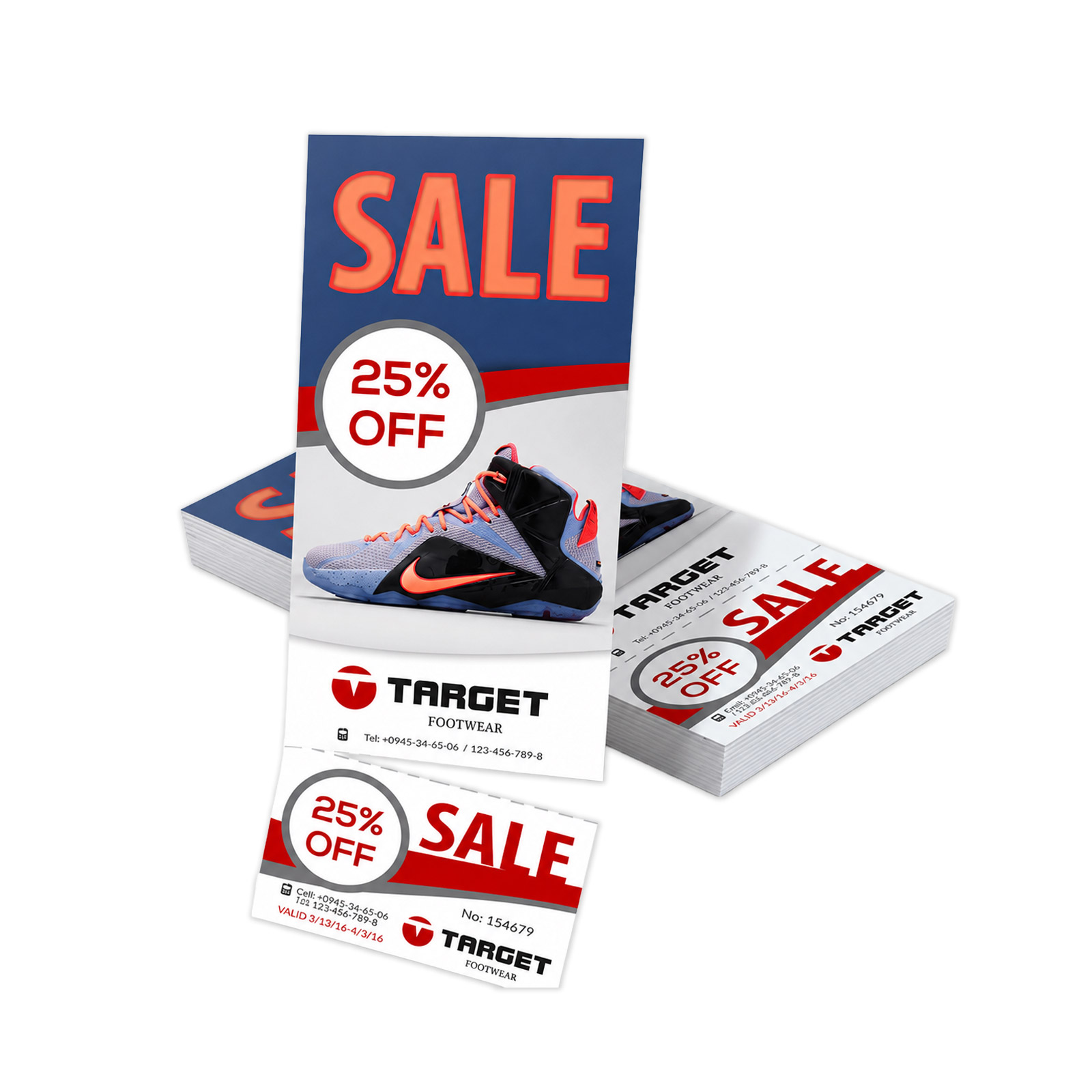 Matte Finish Tear Cards | Perforated 14pt